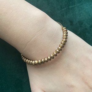 Alex and Ani Rafaelian Gold Beaded Bangle